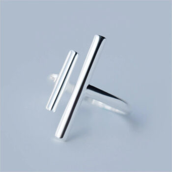 Sterling silver ring, open adjustable ring