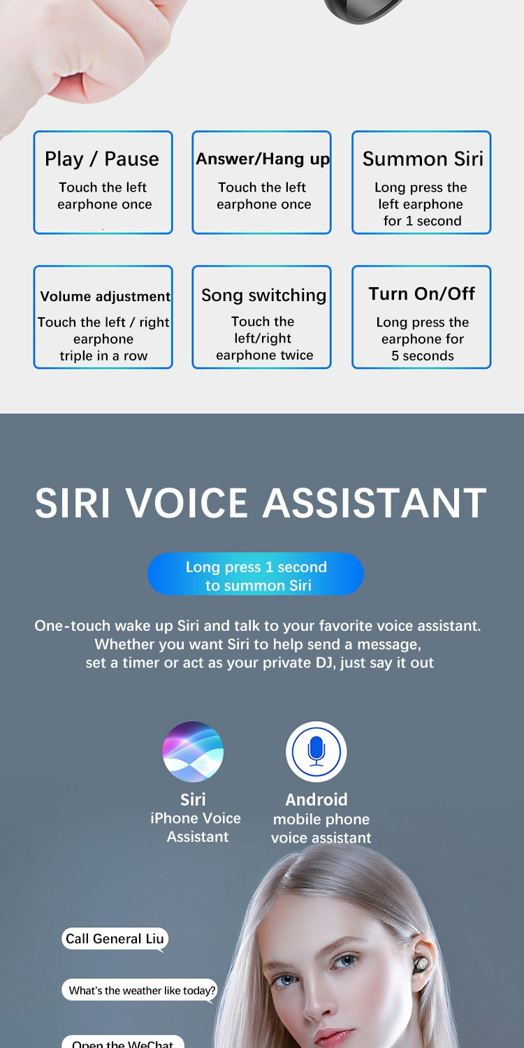 Mini In-Ear Wireless Earphones